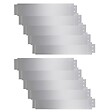 VIDAXL - vidaXL Clôture de pelouse 10 pcs Acier galvanisé 100x20 cm - vignette