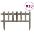 VIDAXL - vidaXL Bordure de jardin 10 pcs Bois de sapin 4,4 m - vignette