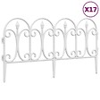 VIDAXL - vidaXL Bordures de pelouse 17 pcs Blanc 10 m PP - vignette