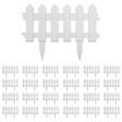 VIDAXL - vidaXL Bordures de pelouse 25 pcs Blanc 10 m PP - vignette