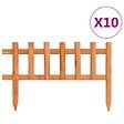 VIDAXL - vidaXL Bordure de jardin 10 pcs Bois de sapin 4,4 m - vignette