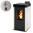 INTERSTOVES - Pack Poêle à Granulés Marina 8 Étanche + Kit Conduit Double Flux Vertical Ø80/125 - - vignette