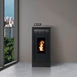 INTERSTOVES - Pack Poêle à granules MARINA 13 Etanche sortie Concentrique sur le dessus + Kit Conduit Ventouse (so - vignette