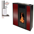 INTERSTOVES - Pack Poêle à granules TESSA 10 Etanche sortie Concentrique sur le dessus + Kit Conduit Vertical 80/1 - vignette