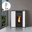 INTERSTOVES - Pack Poêle à granules TESSA 10 Etanche sortie Concentrique sur le dessus + Kit Conduit Vertical 80/1 - vignette