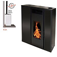 INTERSTOVES - Pack Poêle à granules TESSA 10 Etanche sortie Concentrique sur le dessus + Kit Conduit Vertical 80/1 - vignette