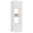 VIDAXL - Armoire à micro-ondes Blanc 60x57x207 cm Bois d’ingénierie - vignette
