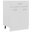 VIDAXL - vidaXL Armoire de plancher à tiroir "Lyon" Blanc - vignette