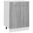 VIDAXL - vidaXL Armoire de plancher "Lyon" Sonoma gris 60x46x81,5 cm - vignette