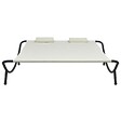 VIDAXL - vidaXL Chaise longue d'extérieur Tissu Crème - vignette