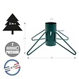 CENTRALE BRICO - Pied de sapin 4 pieds fer rond vert sapin tube 9 cm - vignette