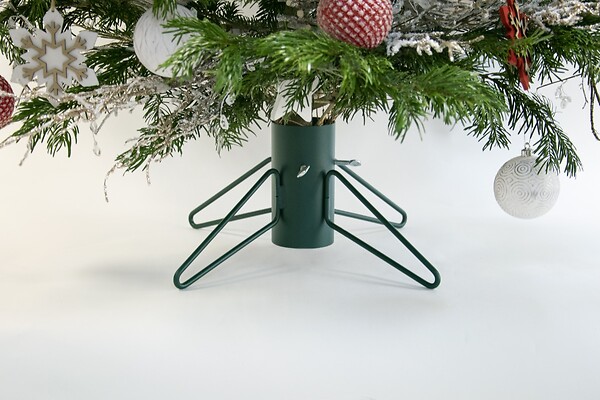 CENTRALE BRICO - Pied de sapin 4 pieds fer rond vert sapin tube 9 cm - large