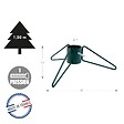 CENTRALE BRICO - Pied de sapin 3 pieds fer rond vert sapin tube 7 cm - vignette