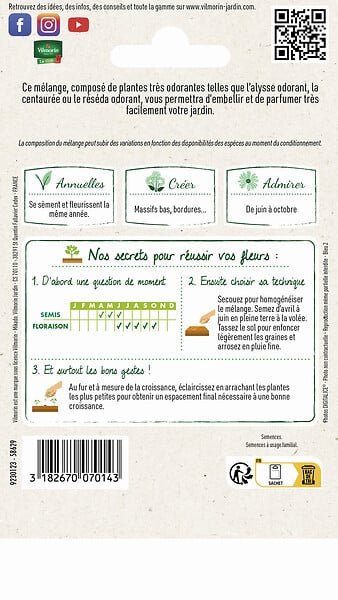 VILMORIN - Mélange de fleurs Fleurs Parfumées 4m2 Vilmorin - large