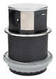 OTIO - Bloc multiprise encastrable 3 prises 16A 2P+T et 2 USB - Alu - Otio - vignette