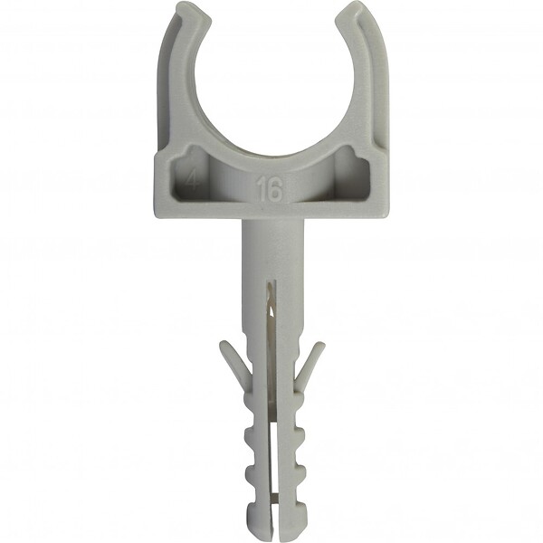 CENTRALE BRICO - Lot de 10 clips et chevilles, Diam.16, L.60 mm - large