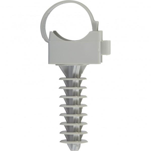 CENTRALE BRICO - Lot de 10 fixes pour tube et chevilles, Diam.16, L.75 mm - large