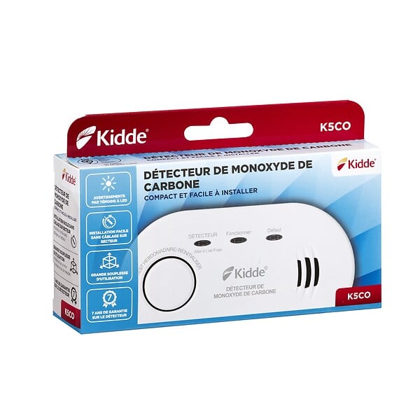 KIDDE - Détecteur de monoxyde de carbone K5CO garanti 7 ans - Kidde - large