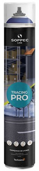 SOPPEC - Peinture de marquage au sol TRACINGÂ® PRO système PureSPRAY bleu RAL 5017 aérosol 750ml - SOPPEC - 152001O - large