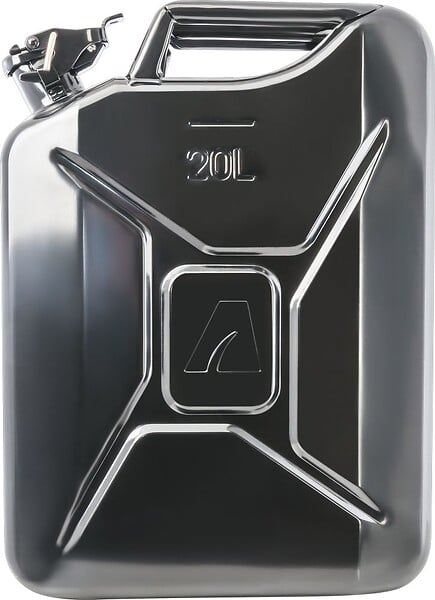 CENTRALE BRICO - Bidon à  carburant métallique, 20 l, noir - large