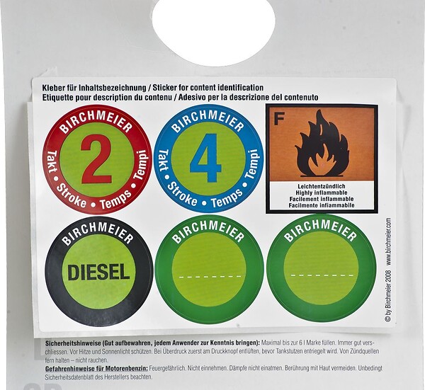 CENTRALE BRICO - Jerrican RapidonÂ 6, 6Â L pour hydrocarbure essence 2 T, 4 T diesel - large