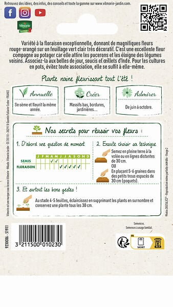 VILMORIN - Capucine Valina Ecarlate Vilmorin - large