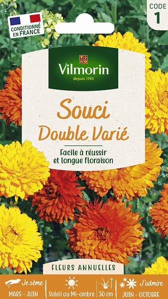 VILMORIN - Souci Double Varié Vilmorin - large