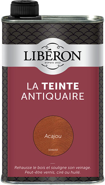 LIBERON - Teinte antiquaire bois durs Acajou Bidon 0.5l - large