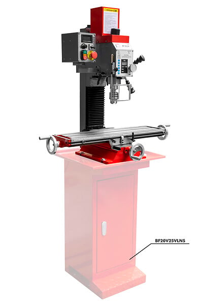 HOLZMANN - Fraiseuse verticale métal inclinable affichage digital D. 25 mm - 230V - 700W - large
