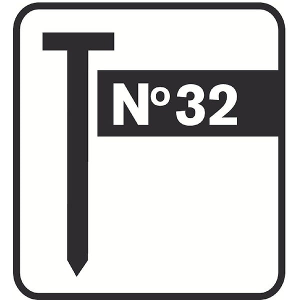 RAPID - Pointe n°32 - 32 mm par 1000 - large