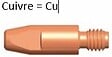 THERMACUT - Tubes contact aluminium M8 1,2mm pour torche MB36 et MB501 - ABICOR BINZEL - TU801501 - vignette