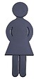 NORMBAU - Idéogramme nylon homme pictogramme 1 blanc - NORMBAU - 2510010 - vignette