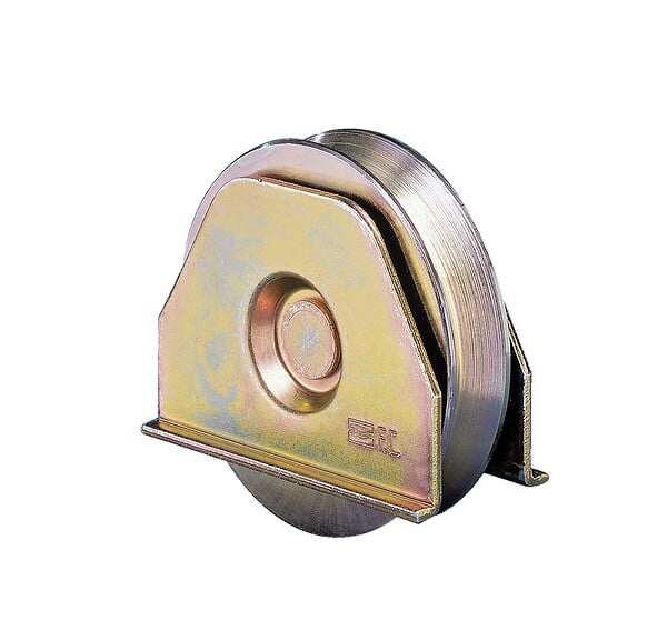 FAAC COMUNELLO - Roue avec plaque gorge V 120mm - FRATELLI COMUNELLO - 330V-120 - large