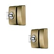 ABUS - Lot de deux verrous twin Classik - Bronze - 45mm - vignette