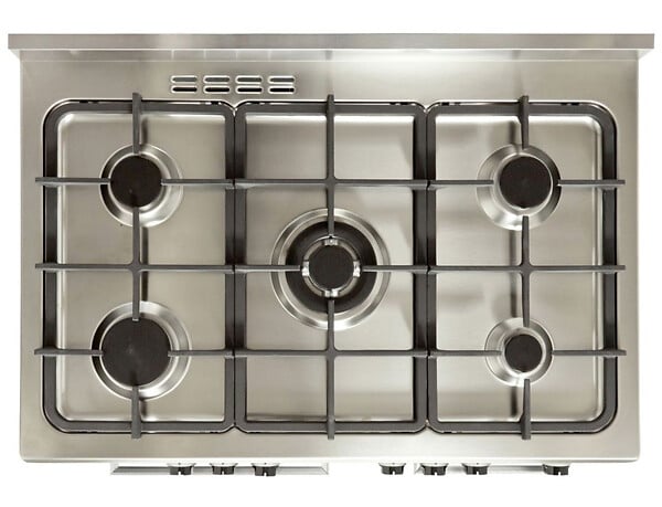 GLEM - Piano De Cuisson Gaz 66l 5 Feux Inox/noir - GA960PCGIX - large
