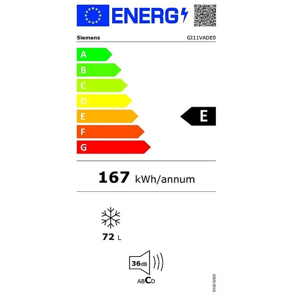 SIEMENS - congélateur intégrable à pantographe 72l - gi11vade0 - large