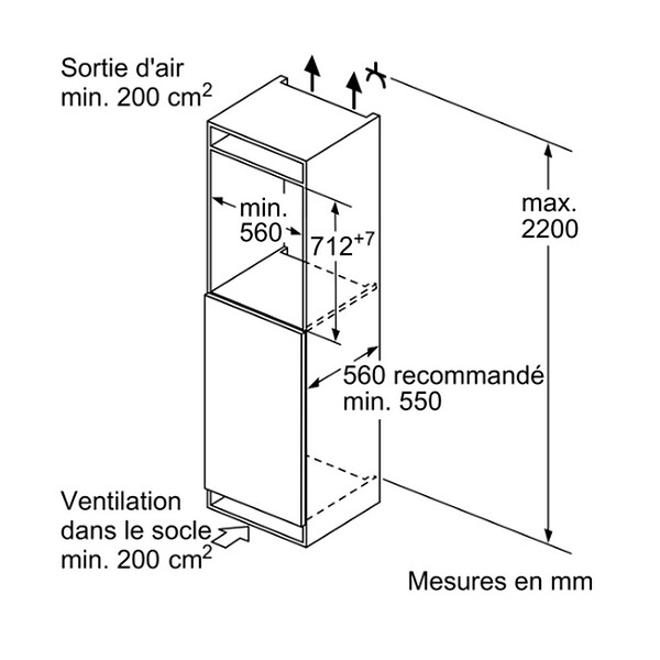 SIEMENS - congélateur intégrable à pantographe 72l - gi11vade0 - large