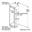 BOSCH - Réfrigérateur Combiné Intégrable à Pantographe 265l - KIS86AFE0 - vignette