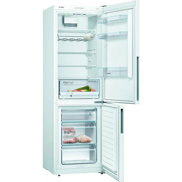 BOSCH - Réfrigérateur Combiné 60cm 308l Brassé Blanc - KGV36VWEAS - large