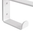 EMUCA - Jeu de supports pour étagères en bois Shelf avec cintre intégré, Acier, Peint en blanc - vignette