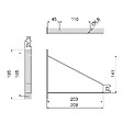 EMUCA - Jeu de supports pour étagères en bois Shelf avec forme triangulaire, Acier, Peint en noir - vignette