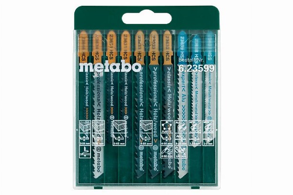 METABO - Assortiment de lames de scie sauteuse  10 pièces - 623599000 - large