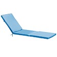 OVIALA - Coussin de bain de soleil en polyester bleu - Picchu - vignette