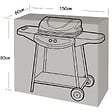 WERKAPRO - Housse de protection pour barbecue et plancha  150x80x90cm - vignette