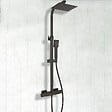 AICA SANITAIRE - Colonne de douche thermostatique , kit carré noir AICA - vignette