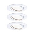 PAULMANN - ENC Base rd Noir LED 3x5W Blc-Met - vignette