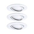 PAULMANN - ENC Base rd Noir LED 3x5W Blc-Met - vignette