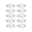 PAULMANN - Encastré orientable 70° D.82mm LED intégrée x10 4,8W 580lm 3000K blanc 230V - vignette