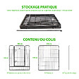 PAITSY - Parc Enclos pour chien chiot et lapin GARDEO100x120x6, 6 panneaux 100x120cm, 2M2, modulable, intérieur et extérieur, pliable, garantie 5 ans, Paitsy - vignette