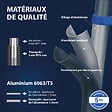 HOSTRÃ–M - Echelle télescopique articulée 6,2m STEMPAKT, escabeau 2x10 marches pliable professionnel multifonction, H max travail 7,1m, garantie 5 ans, Hoström - vignette